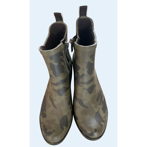 LUCKY BRAND Camouflage Chelsea Ankle Rain Waterproof Boots Sz 6 - Picture 3 of 8